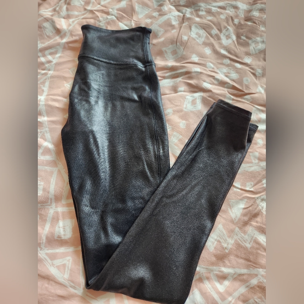Women's Spanx faux leather petite leggings